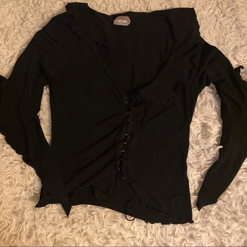 Rave goth vampire blouse
